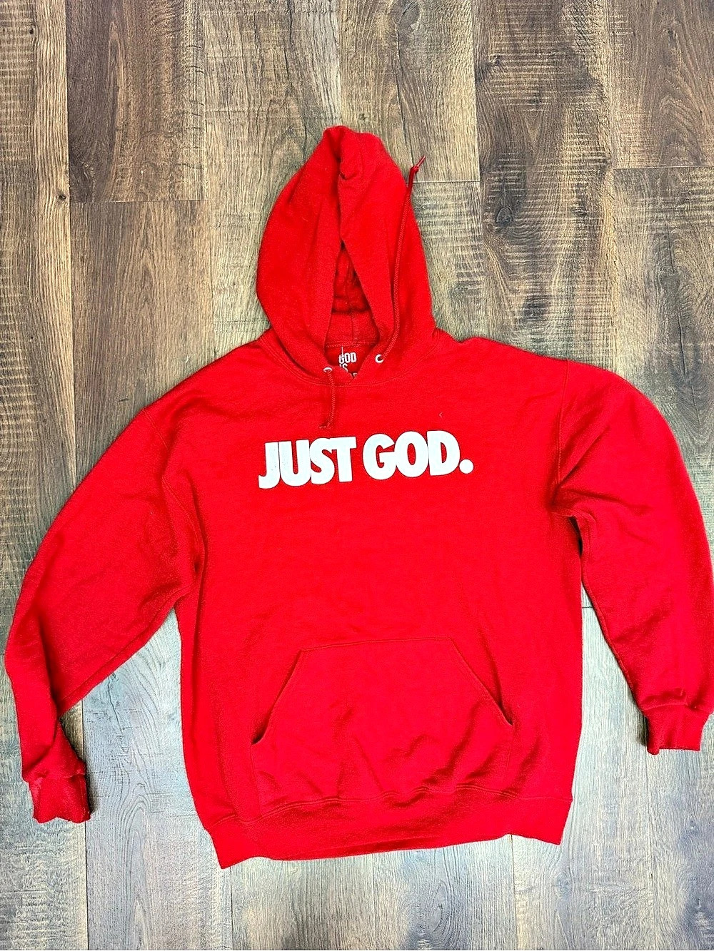 God Is Dope Pullover Hoodie Pullover Graphic Hoodie Red Large